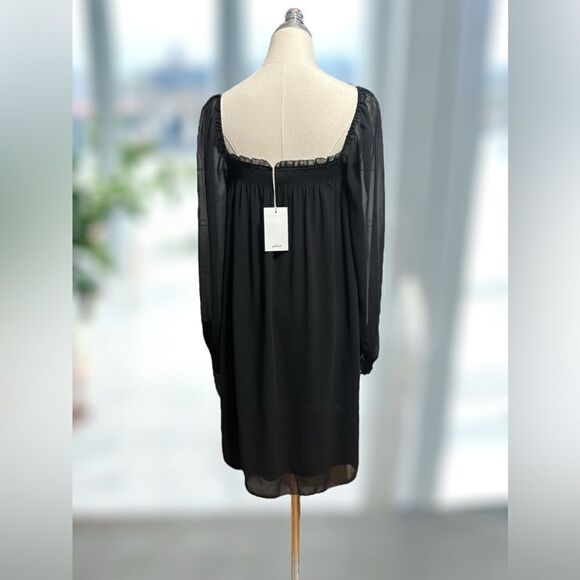 NWT Aritzia Wilfred Free Alana Babydoll Puff Long Sleeve Mini Dress Size L - Picture 8 of 13